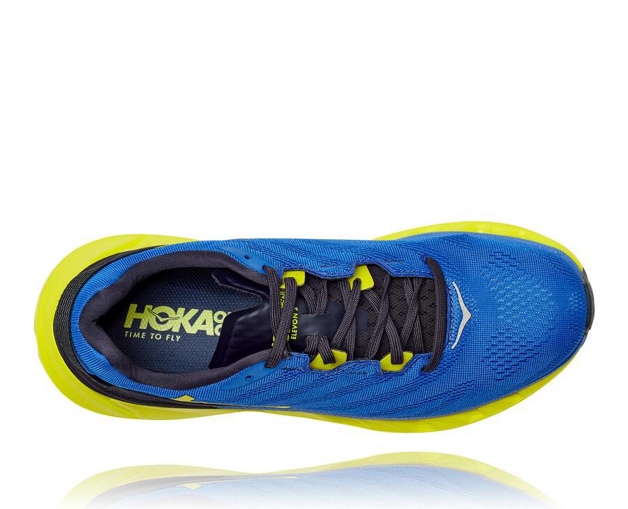 Hoka One One Løbesko Herre - Elevon 2 - Blå/Grøn - 926108TKI